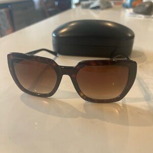 Coach Tortoise Sunglasses with Brown Lenses
